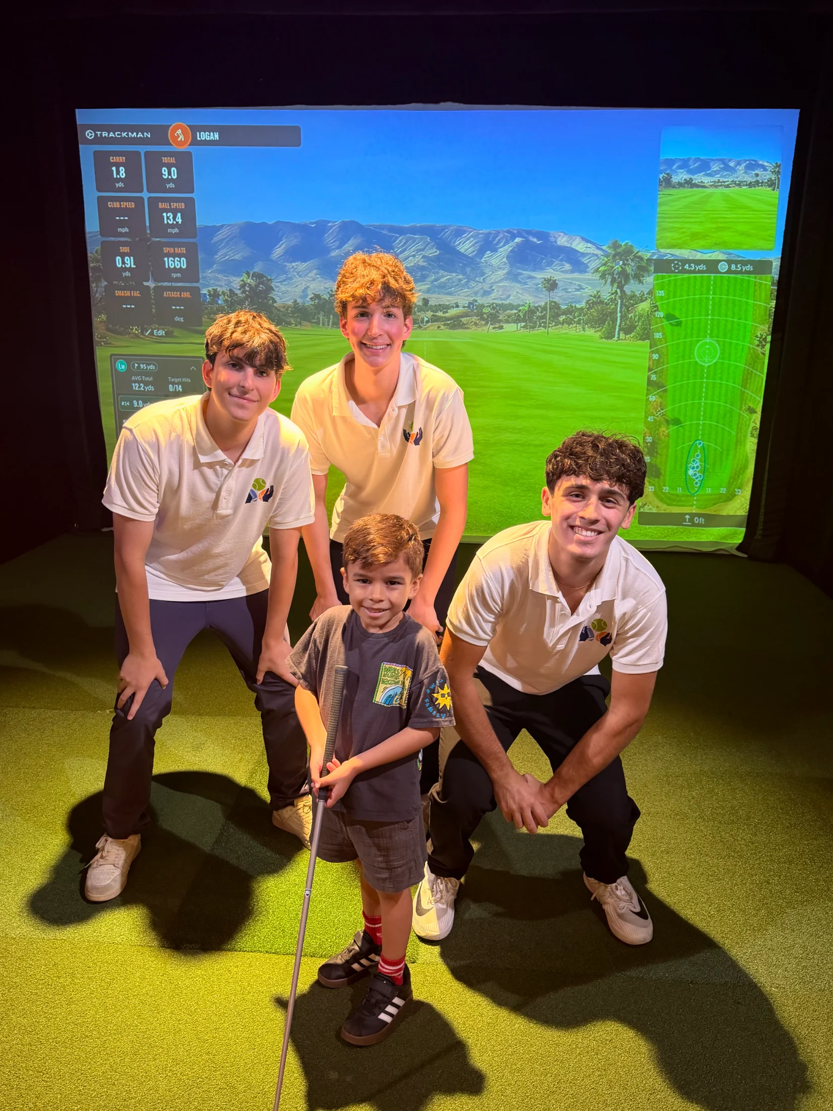 Logan's first time golfing! 1