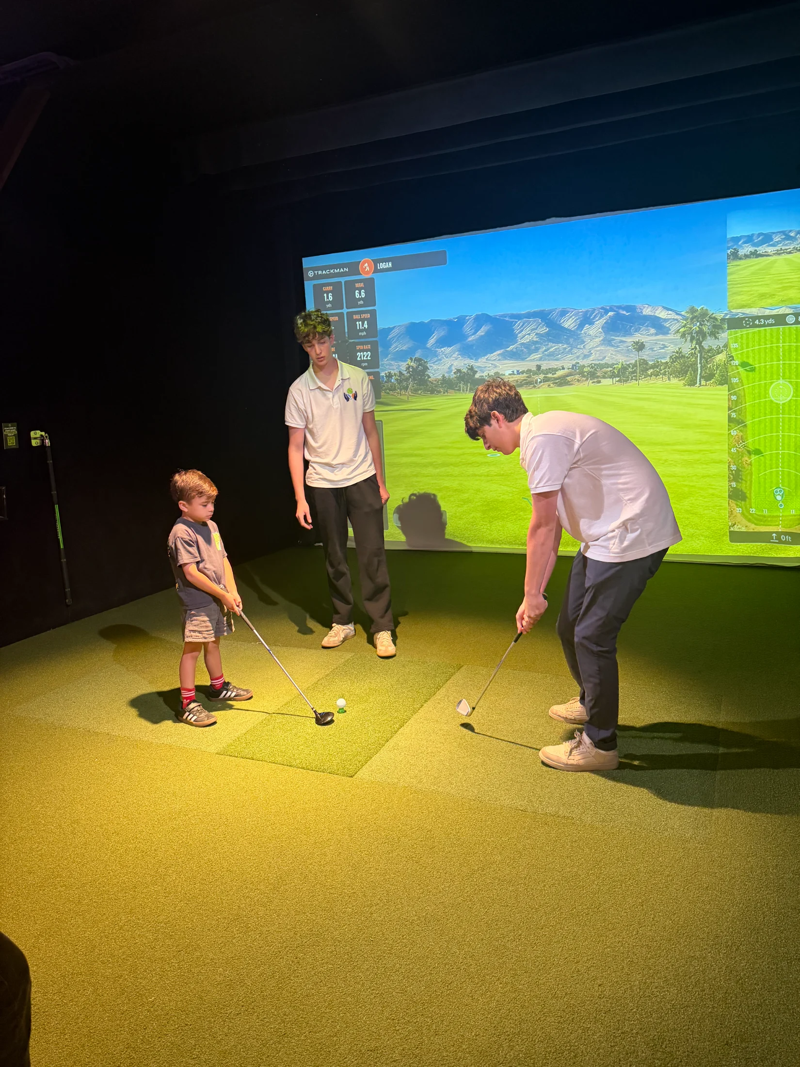 Logan's first time golfing! 2